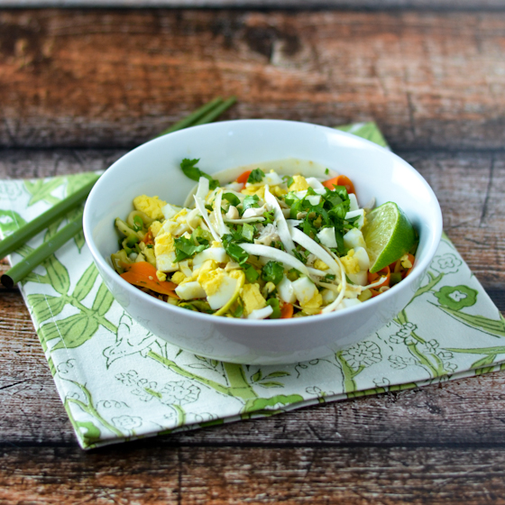 Thai Zucchini Noodle Salad @Cara's Cravings-3