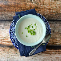 healthy cream soup, cauliflower soup, tofu soup, blender soup, blendtec soup recipes